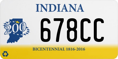 IN license plate 678CC