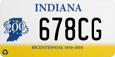 IN license plate 678CG