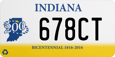 IN license plate 678CT