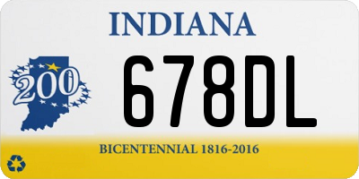 IN license plate 678DL