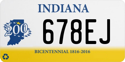 IN license plate 678EJ