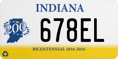 IN license plate 678EL