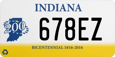 IN license plate 678EZ