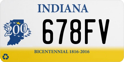 IN license plate 678FV