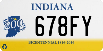 IN license plate 678FY