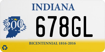 IN license plate 678GL