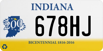 IN license plate 678HJ