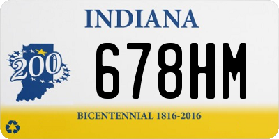 IN license plate 678HM