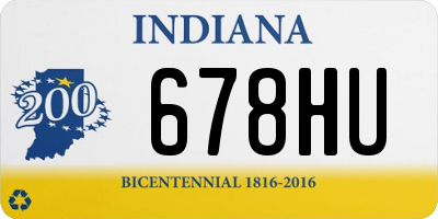 IN license plate 678HU