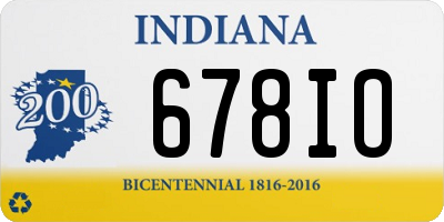 IN license plate 678IO