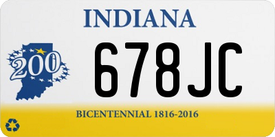IN license plate 678JC