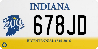 IN license plate 678JD