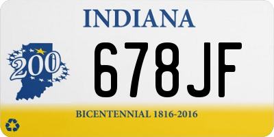 IN license plate 678JF