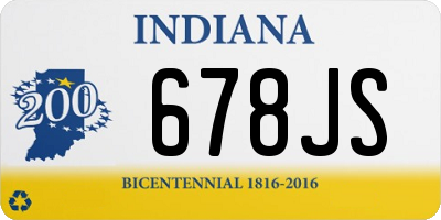 IN license plate 678JS