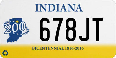 IN license plate 678JT