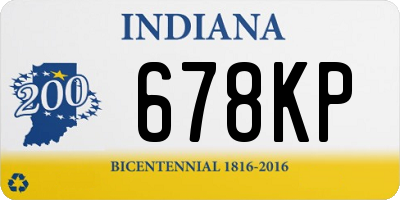 IN license plate 678KP