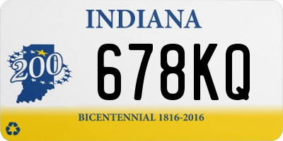 IN license plate 678KQ