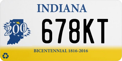 IN license plate 678KT