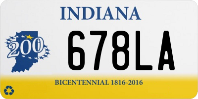 IN license plate 678LA