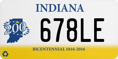 IN license plate 678LE