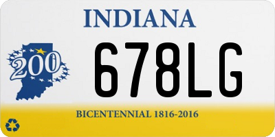 IN license plate 678LG