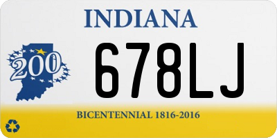 IN license plate 678LJ