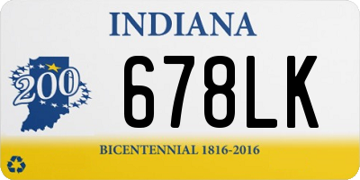 IN license plate 678LK