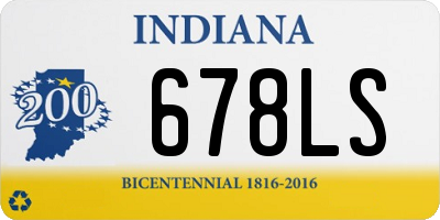 IN license plate 678LS