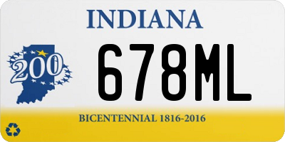 IN license plate 678ML