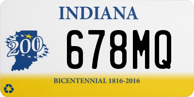 IN license plate 678MQ