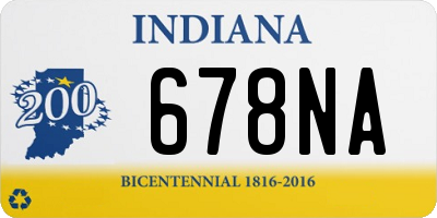IN license plate 678NA