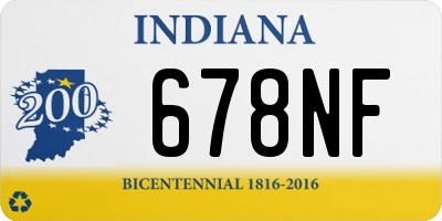 IN license plate 678NF