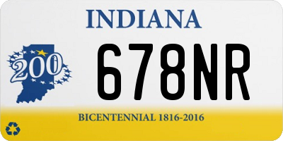 IN license plate 678NR