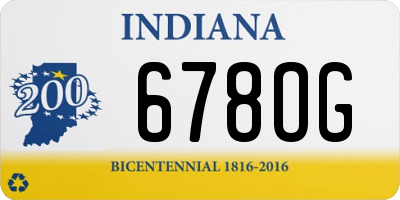 IN license plate 678OG