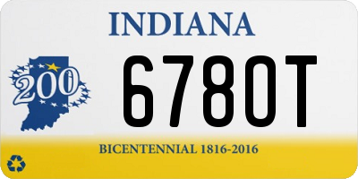 IN license plate 678OT