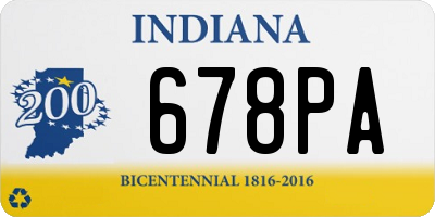 IN license plate 678PA