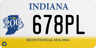 IN license plate 678PL