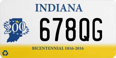 IN license plate 678QG