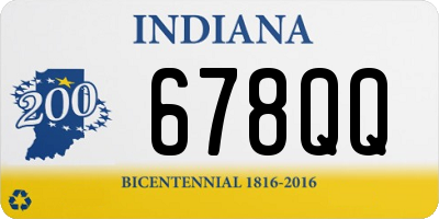 IN license plate 678QQ