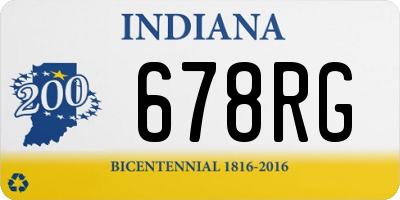 IN license plate 678RG