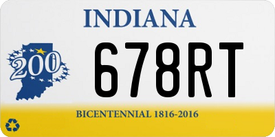 IN license plate 678RT