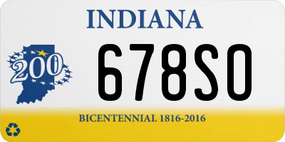 IN license plate 678SO