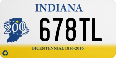 IN license plate 678TL