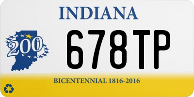 IN license plate 678TP
