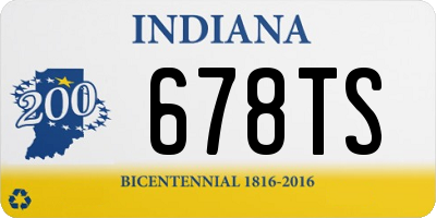 IN license plate 678TS