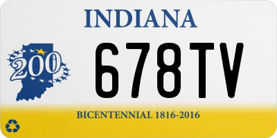 IN license plate 678TV