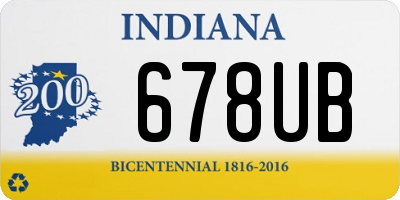 IN license plate 678UB