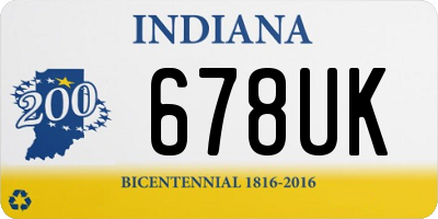 IN license plate 678UK