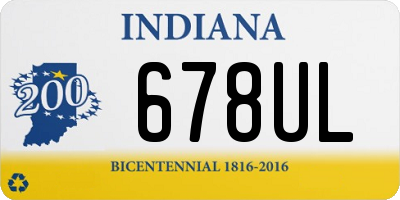 IN license plate 678UL