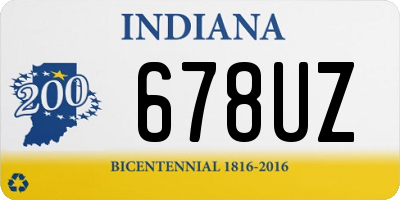 IN license plate 678UZ